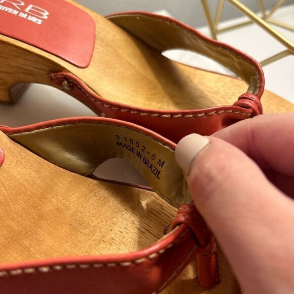 CRB Canyon River Blues Wooden Sandal Shoes - Picture 4 of 9